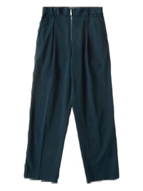 zip cotton trousers by HELMUT LANG