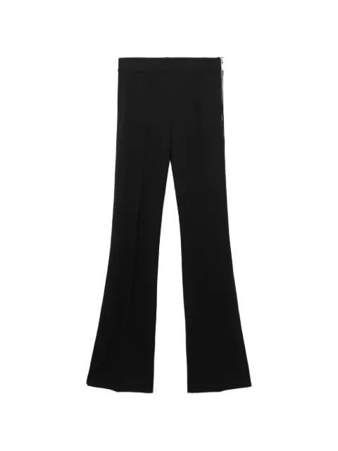 zip-detail flared trousers by HELMUT LANG