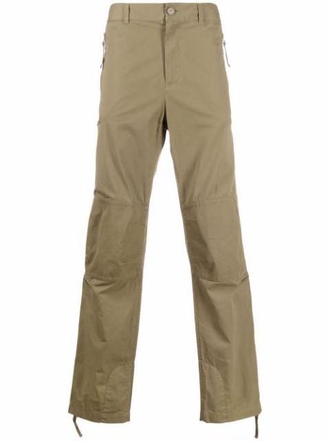 zip-pocket straight-leg trousers by HELMUT LANG