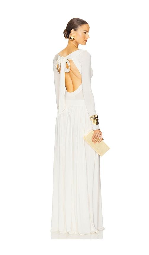 Helsa Aesther Jersey Dress in Cream by HELSA