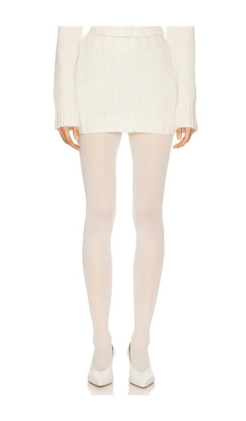 Helsa Annabelle Knit Skirt in Ivory by HELSA