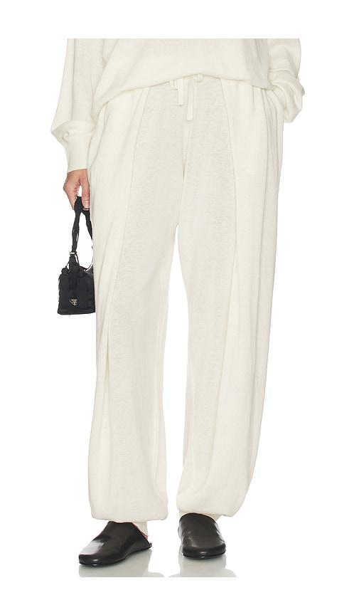 Helsa Dalisay Knit Pant in Ivory by HELSA
