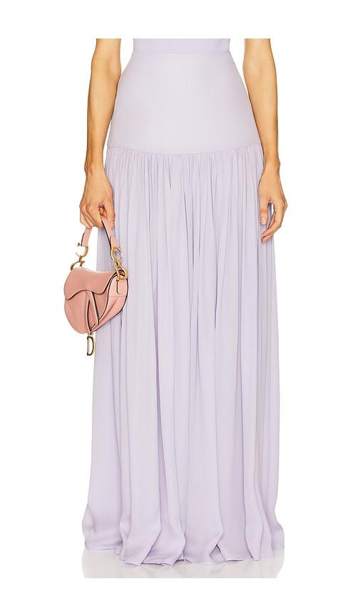 Helsa Diaphanous Maxi Skirt in Lavender by HELSA