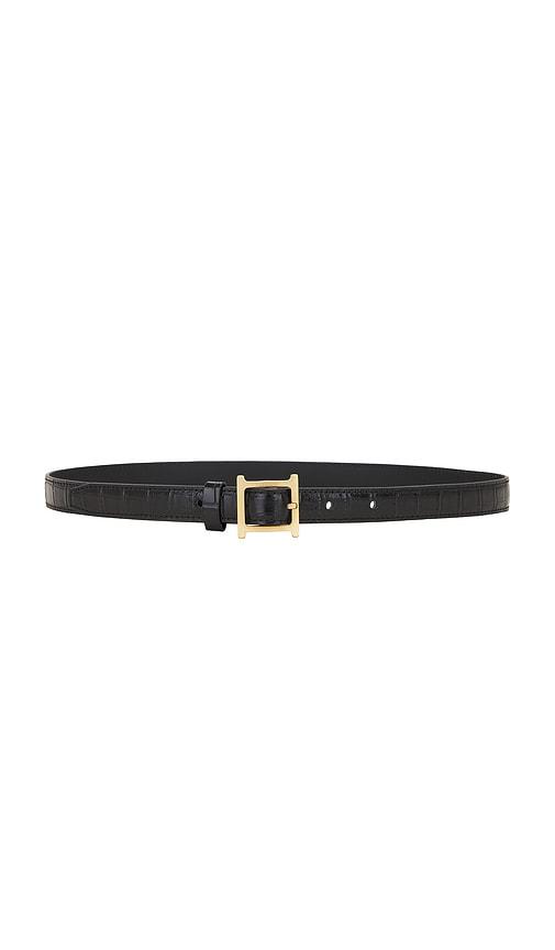 Helsa Logo Mini Waist Belt in Black by HELSA