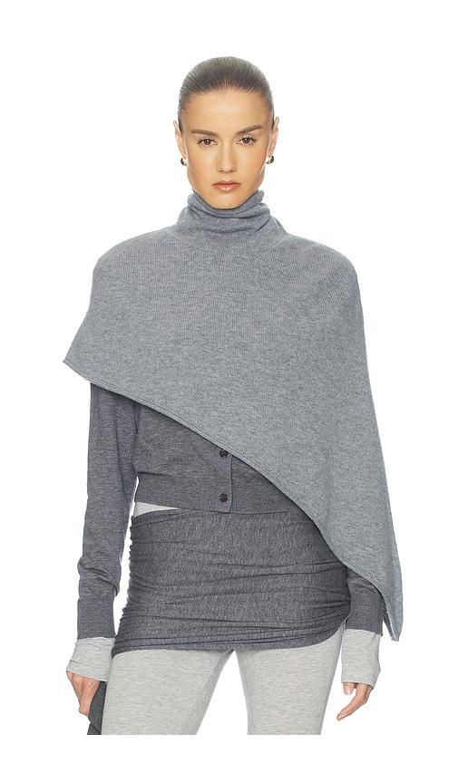 Helsa Loxley Asymmetric Cape in Grey by HELSA