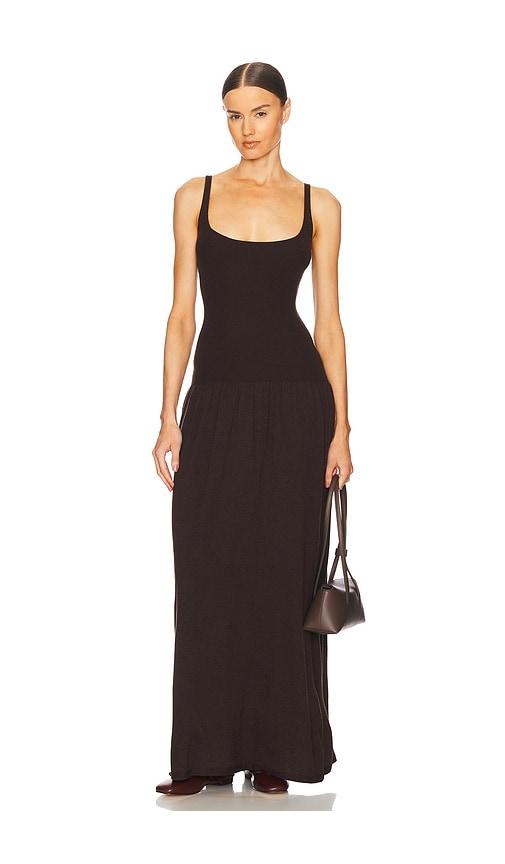Helsa Maddison Maxi Knit Dress in Brown by HELSA