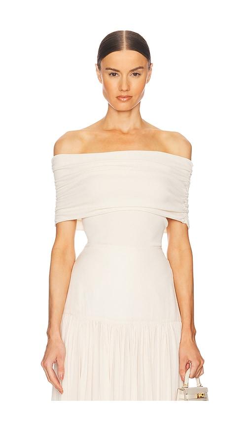 Helsa Makenzie Off Shoulder Sweater in Cream by HELSA