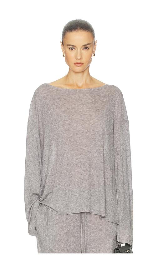 Helsa Oversized Shirt in Everyday Jersey in Grey by HELSA