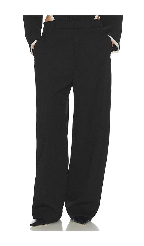 Helsa Straight Trouser in Black by HELSA