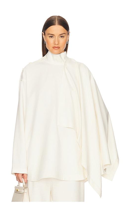 Helsa The Detachable Scarf Top in Cream by HELSA