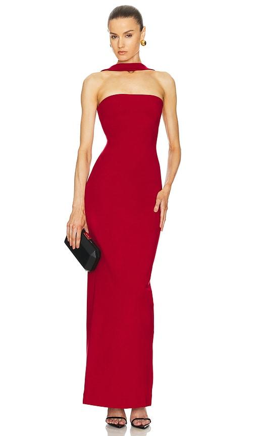 Helsa The Stephanie Dress in Red by HELSA