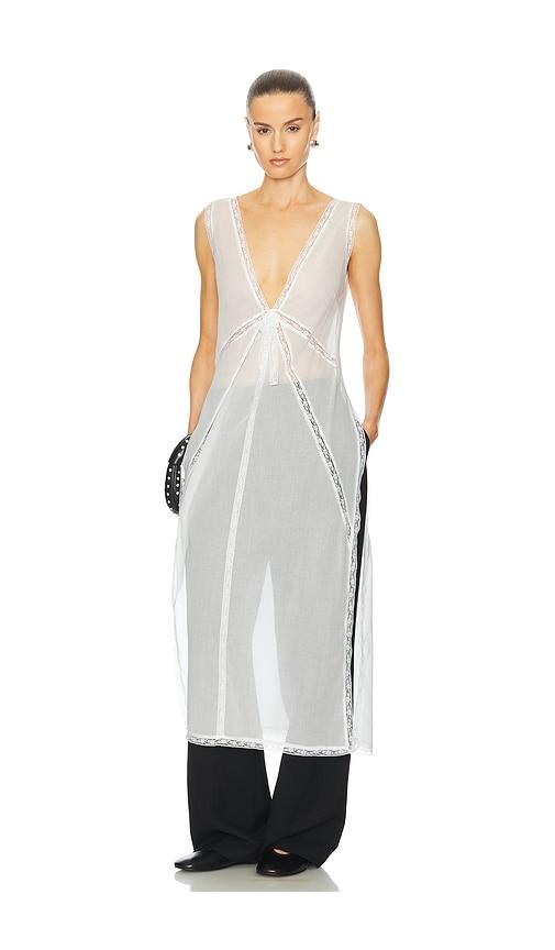 Helsa Voile Daylight Nightgown in White by HELSA