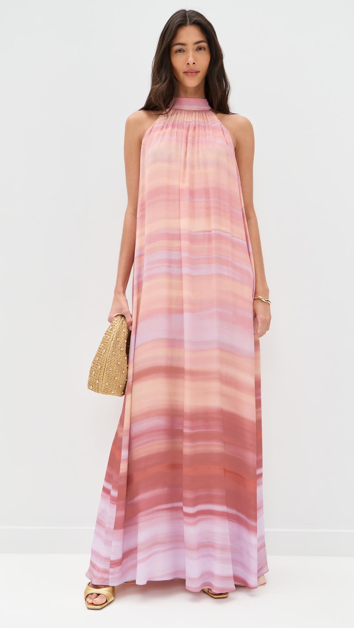 Back Ties Maxi Dress by HEMANT AND NANDITA