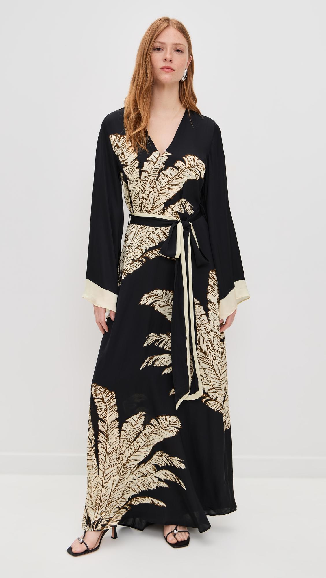 Maxi Caftan with Belt by HEMANT AND NANDITA