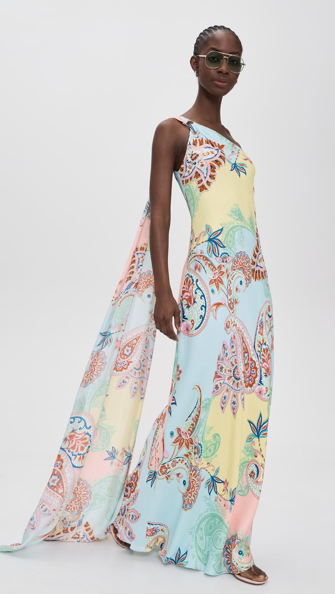 One Shoulder Sash Dress by HEMANT AND NANDITA