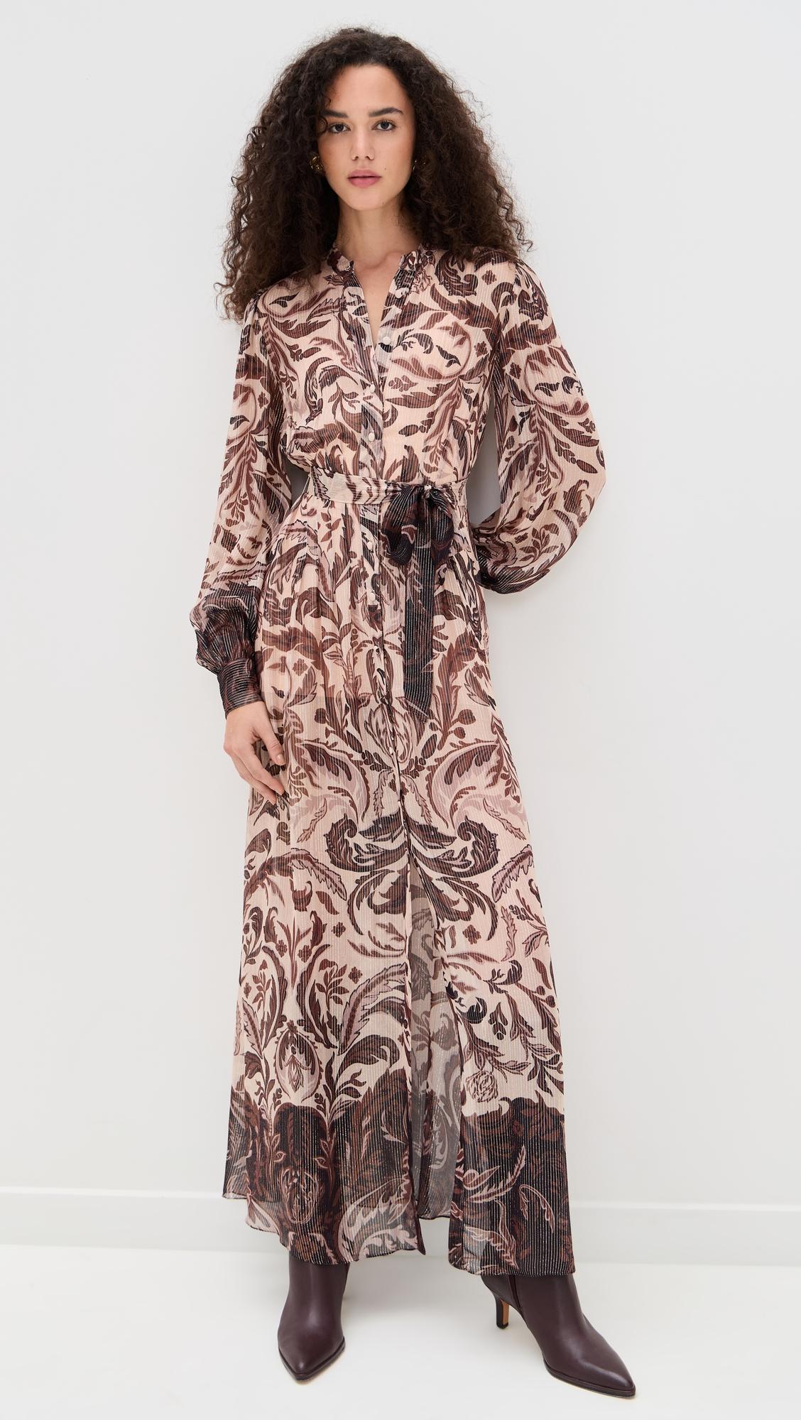 Shirt Dress with Belt and Slip by HEMANT AND NANDITA