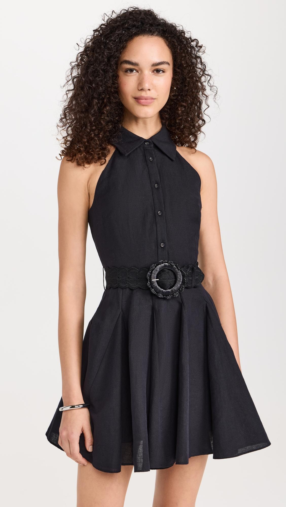 Short Dress With Buckle Belt by HEMANT AND NANDITA