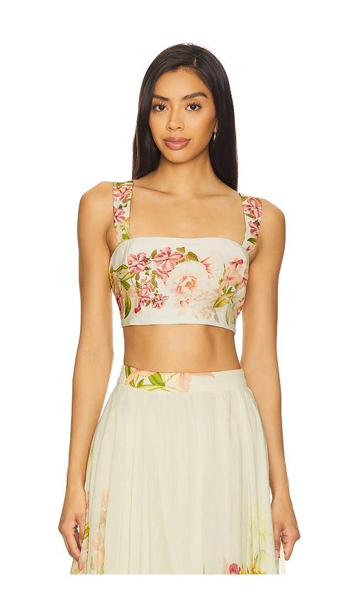 HEMANT AND NANDITA Corset Top in Lemon by HEMANT&NANDITA