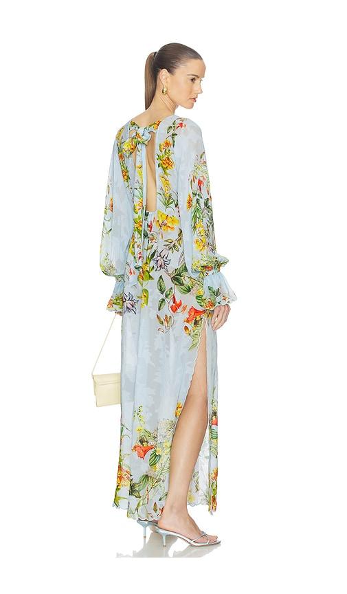 HEMANT AND NANDITA Maxi Kaftan in Baby Blue by HEMANT&NANDITA