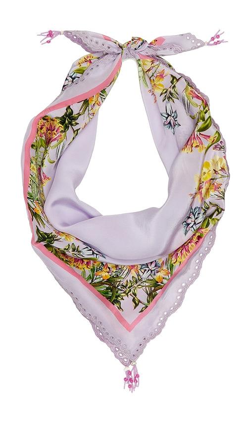 HEMANT AND NANDITA Scarf in Lavender by HEMANT&NANDITA