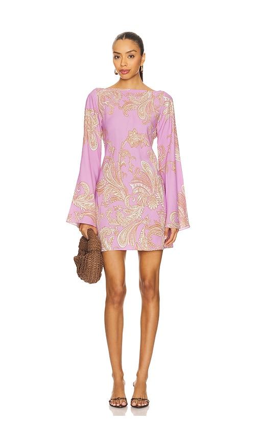 HEMANT AND NANDITA Short Dress in Purple by HEMANT&NANDITA
