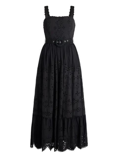 Raga scalloped-edge maxi dress by HEMANT&NANDITA