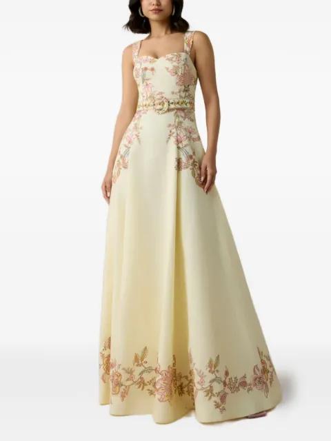 Rian floral-print belted maxi dress by HEMANT&NANDITA