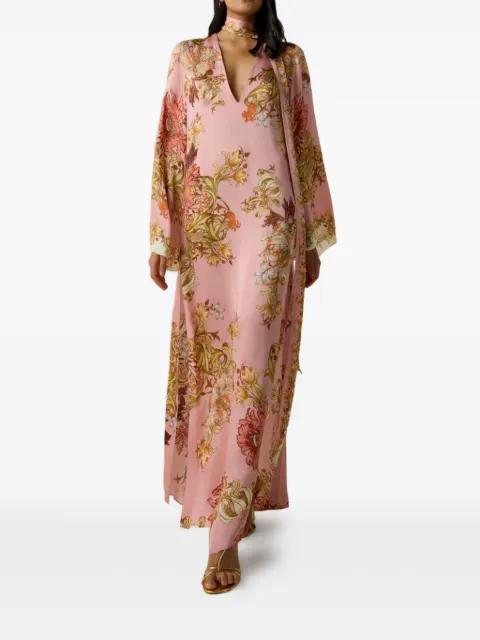 floral-print maxi dress by HEMANT&NANDITA