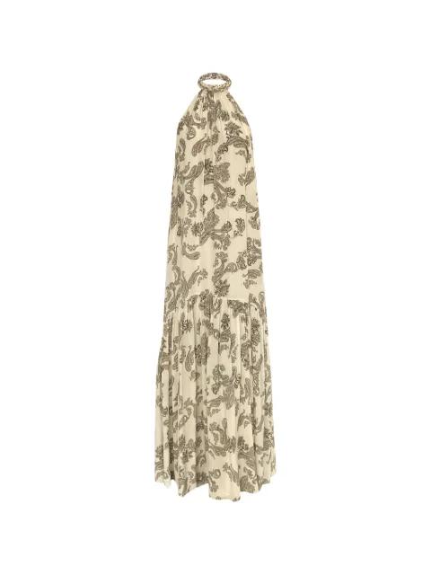 paisley-print halterneck maxi dress by HEMANT&NANDITA