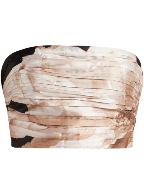 ruched bustier by HEMANT&NANDITA