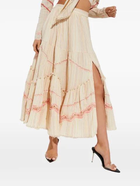 side-split maxi skirt by HEMANT&NANDITA