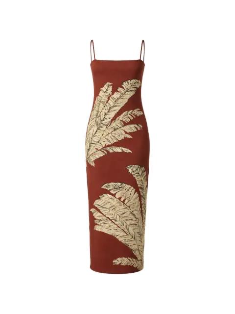 strappy palm dress by HEMANT&NANDITA