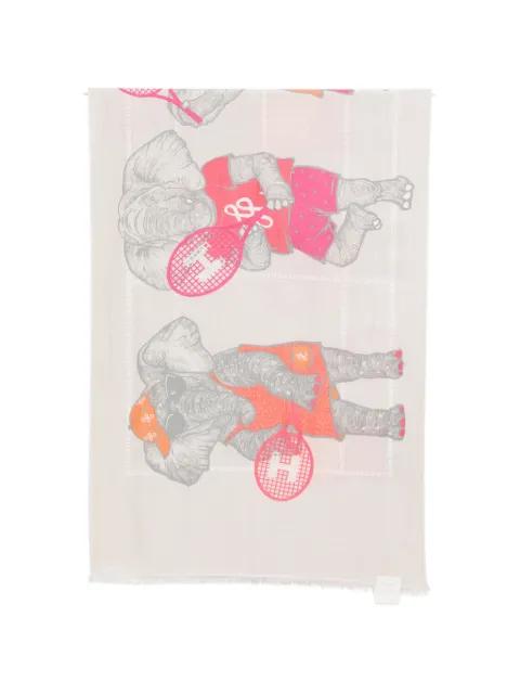 graphic-print scarf by HEMISPHERE