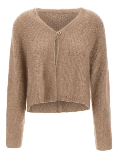 textured single-button cardigan by HEMISPHERE