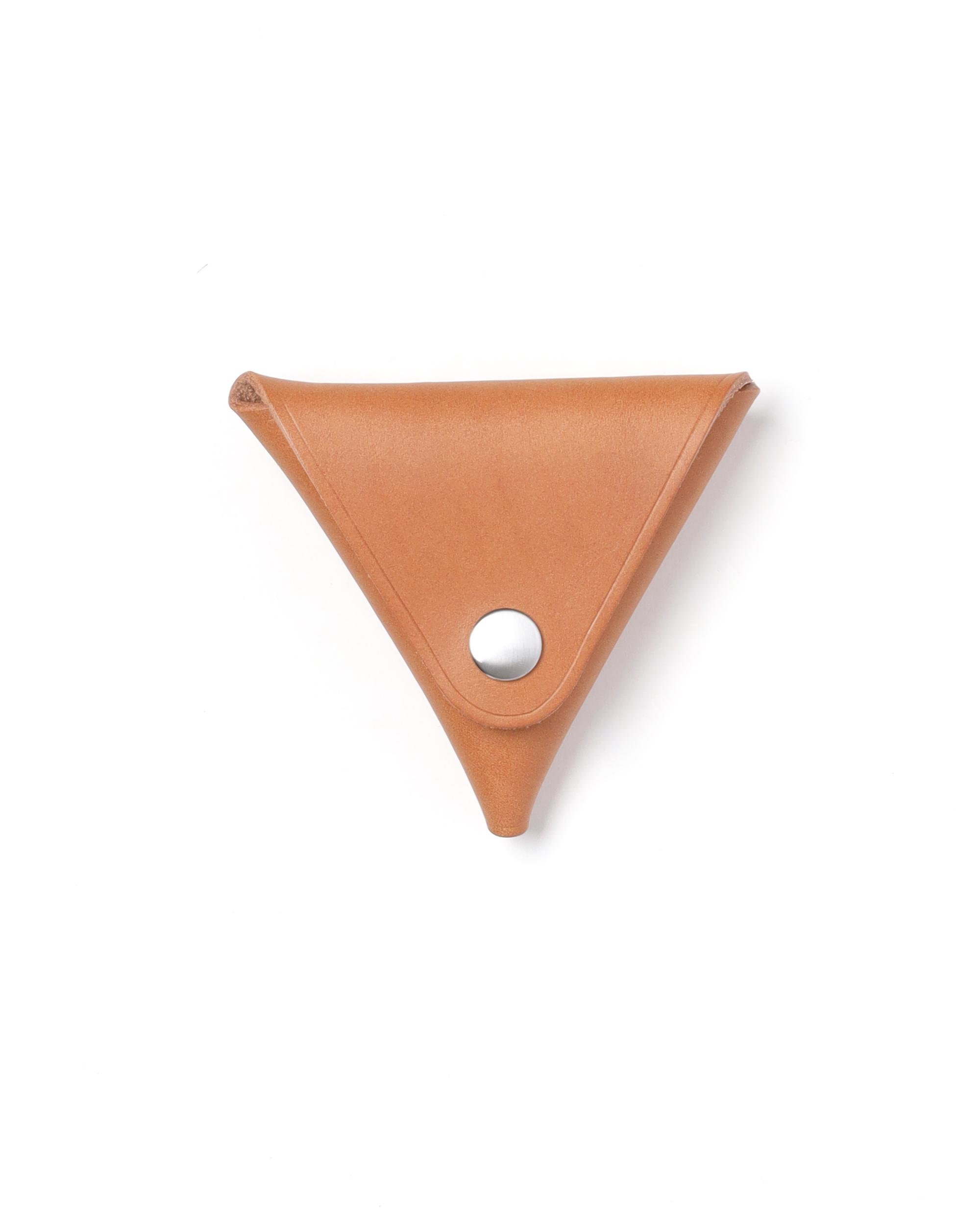 Leather triangle pouch by HENDER SCHEME