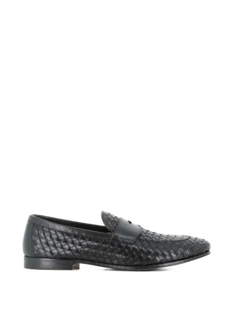 textured-design penny-slot loafers by HENDERSON BARACCO