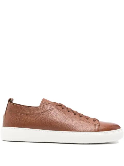 textured lace-up sneakers by HENDERSON BARACCO