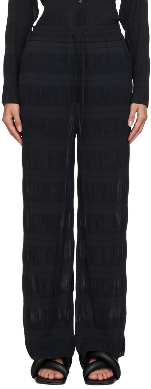 Black Grow Lounge Pants by HENRIK VIBSKOV