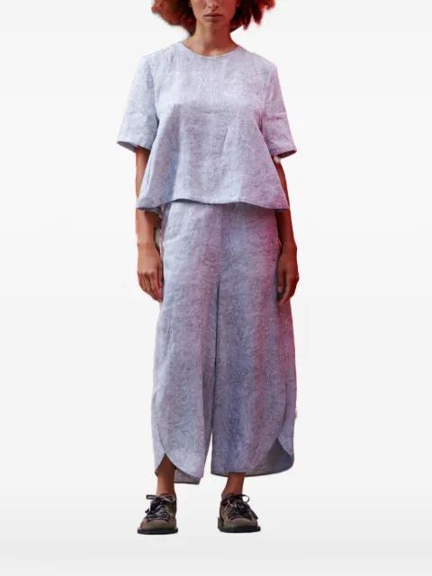 Helmet pattern-jacquard blouse by HENRIK VIBSKOV