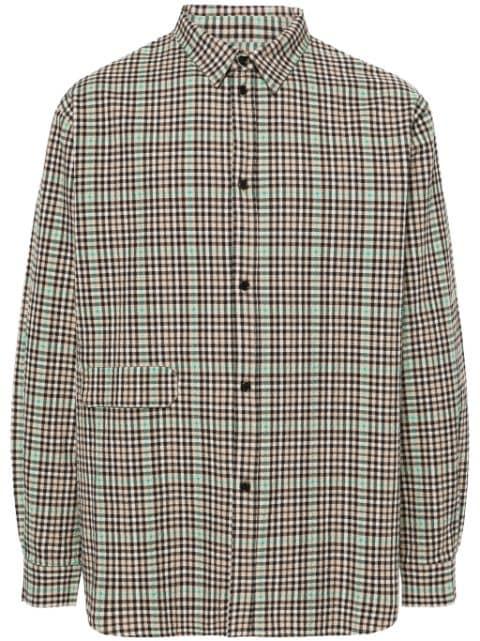 Hole checked shirt by HENRIK VIBSKOV