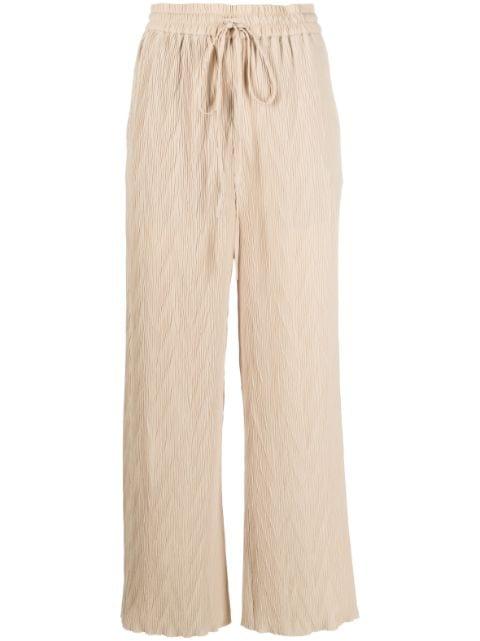 Naptune straight-leg plissé trousers by HENRIK VIBSKOV