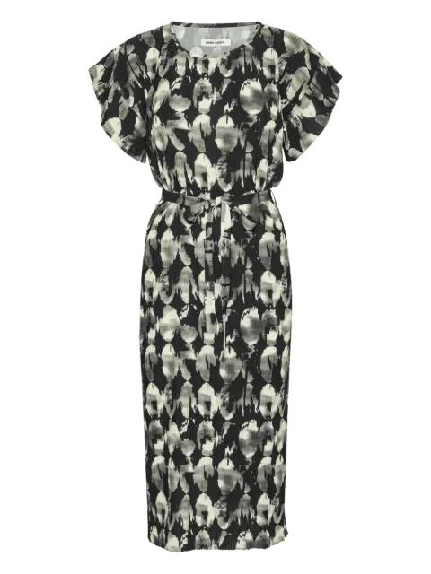 Pina belted printed midi dress by HENRIK VIBSKOV