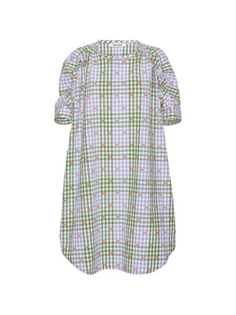 Renew checked midi dress by HENRIK VIBSKOV