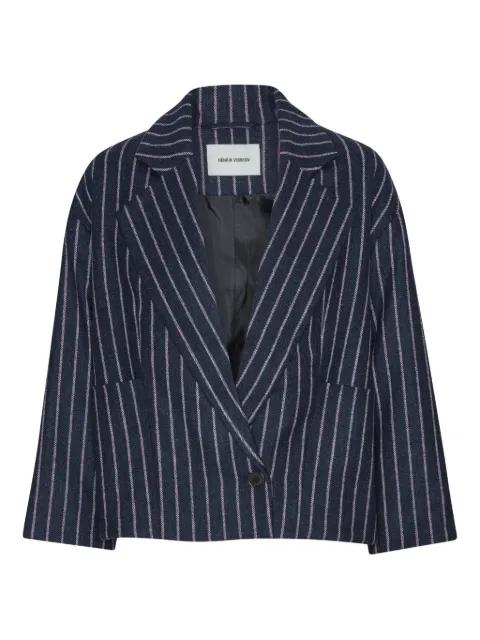 Shady pinstripe lapel jacket by HENRIK VIBSKOV