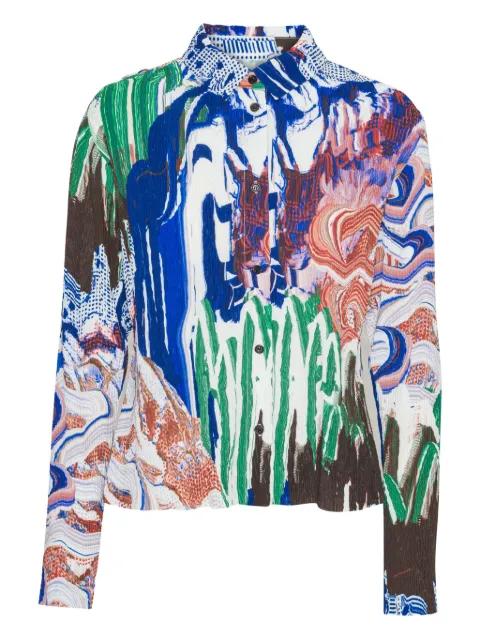 Slope abstract-print shirt by HENRIK VIBSKOV
