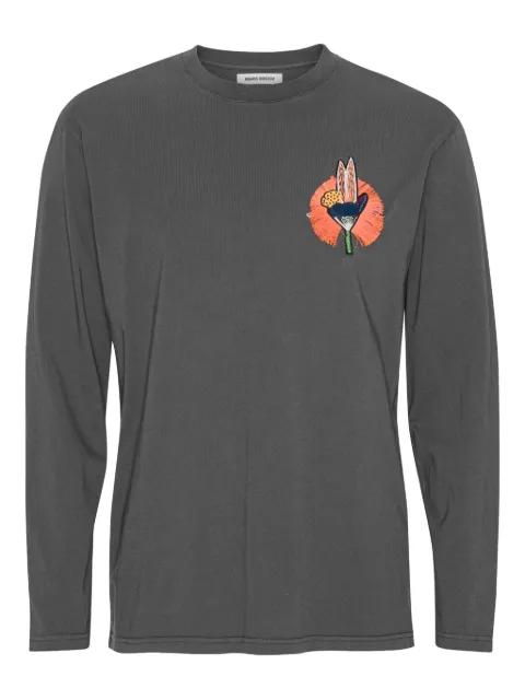 abstract-print long-sleeve T-shirt by HENRIK VIBSKOV