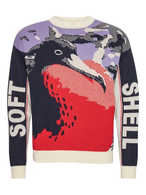 bird graphic sweater by HENRIK VIBSKOV