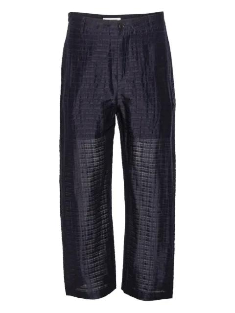 button grid trousers by HENRIK VIBSKOV