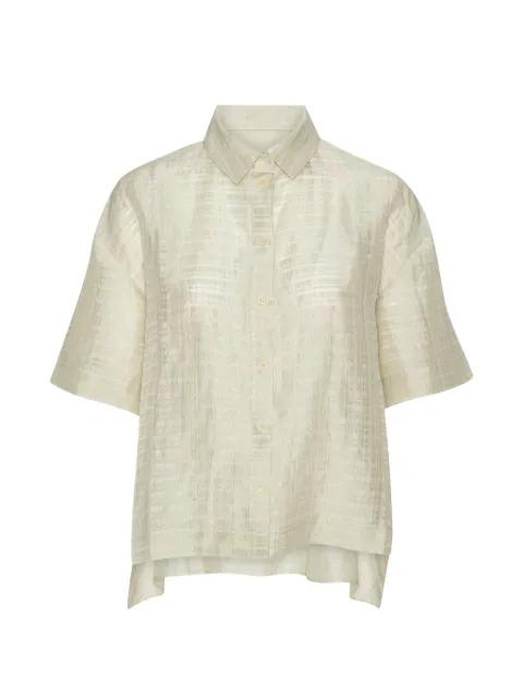 buttoned short-sleeve top by HENRIK VIBSKOV