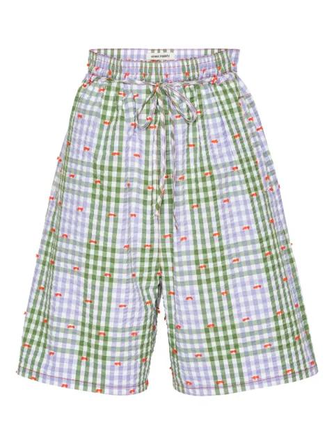 checks tie shorts by HENRIK VIBSKOV